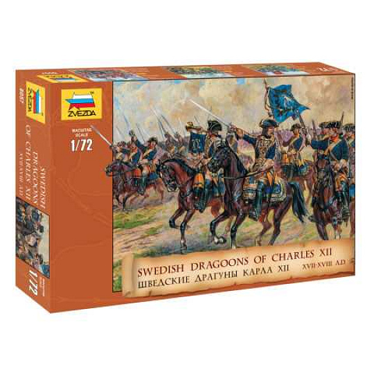 Zvezda Model Kit figurky 8057 - Swedish Dragoons (re-release) (1:72)
