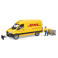 Bruder Komerční vozy - MB Sprinter DHL s řidičem