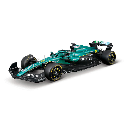 Bburago - RACE F1 v dekorativním boxu, Aston Martin AMR25 (2025), #18 Lance Stroll, 1:24 Bburago - RACE F1 v dekorativním boxu, Aston Martin AMR25 (2025), #18 Lance Stroll, 1:24