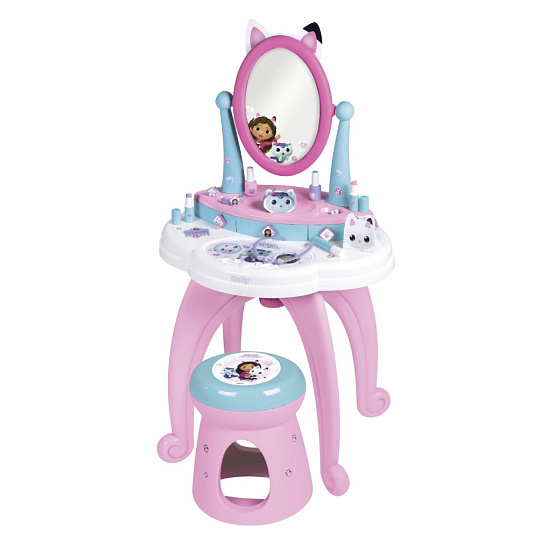Smoby Gabby´s Dollhouse 2v1 Toaletní stolek se židličkou