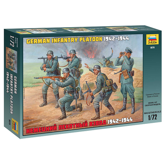 Zvezda Wargames figurky 8078 - German Infantry WWII (1:72)