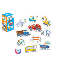 Magnety Doprava 10ks v krabičce 7x12x7cm