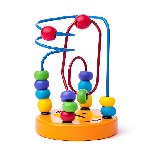 Woody Motorický labyrint mini- oranžový