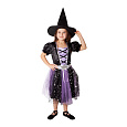 Rappa Dětská kostým čarodějnice černo-fialová (M) e-obal