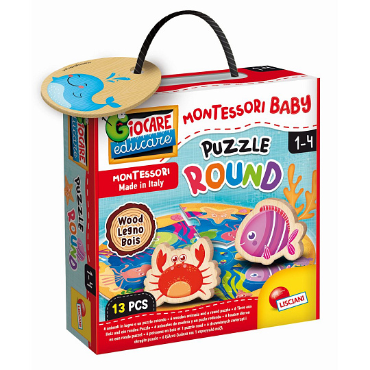 Liscianigioch MONTESSORI DŘEVĚNÉ PUZZLE KRUH Liscianigioch MONTESSORI DŘEVĚNÉ PUZZLE KRUH