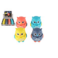 Teddies Sova plast 7x8cm mačkací jezdící 4 barvy