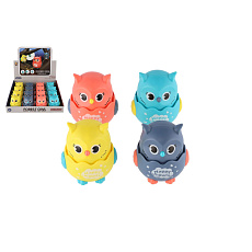 Teddies Sova plast 7x8cm mačkací jezdící 4 barvy