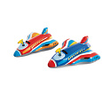 Lehátko letadlo/stíhačka nafukovací s úchytem a pistolí 117x104cm 2 barvy v krabici
