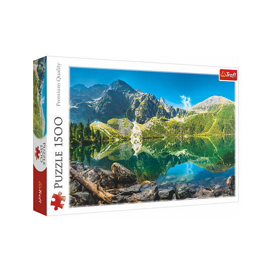 Trefl Puzzle Mořské oko,Tatry, Polsko 85x58cm 1500 dílků v krabici 40x27x6cm