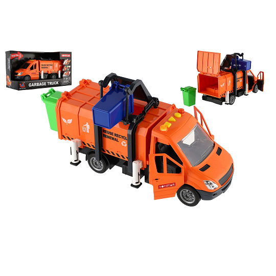 Auto popeláři plast 30cm na setrvačník na baterie se zvukem se světlem v krabici 33x18x13cm