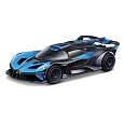 Bburago - RACE, Bugatti Bolide v dekorativním boxu, černá metalíza-modrá, 1:43