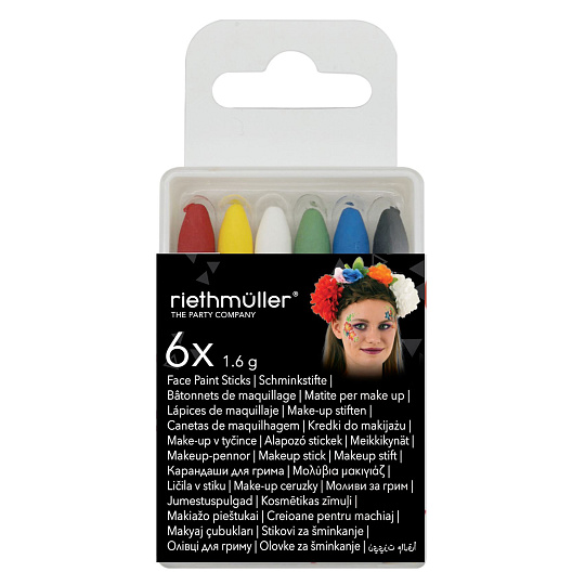 Amscan Make-up sada barev na obličej 6 ks