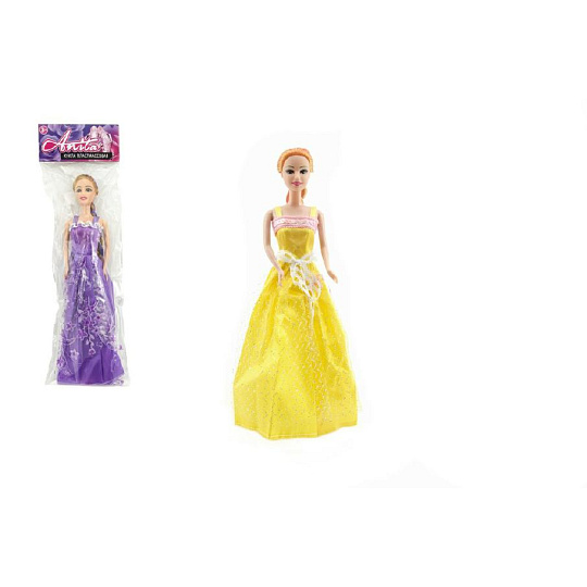 Teddies Panenka s dlouhým copem plast 29cm asst mix Teddies Panenka s dlouhým copem plast 29cm asst mix