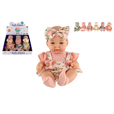 Teddies Panenka/miminko plast pevné tělo 26cm mix druhů