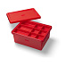Smartlife LEGO úložný box s organizérem - červená