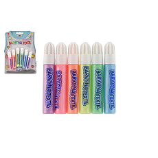 Barvy na textil perleťové 6ks na kartě 14x20cm Barvy na textil perleťové 6ks na kartě 14x20cm