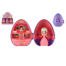 Teddies Princezna ve vajíčku plast 11cm s doplňky 2 barvy