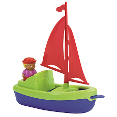 Ecoiffier Beach Ecoiffier Plachetnice 22,5 cm s námořníkem Ecoiffier Beach Ecoiffier Plachetnice 22,5 cm s námořníkem