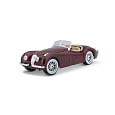 Bburago - Auta HOBBY, Jaguar XK 120 Roadster (1951), červená, 1:24