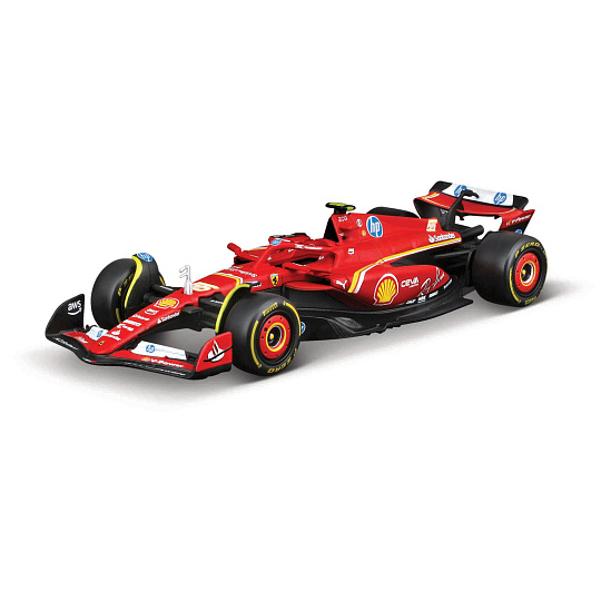 Bburago - RACE Formule F1, Ferrari Scuderia SF-24 (2024), # 55 Carlos Sainz, 1:43