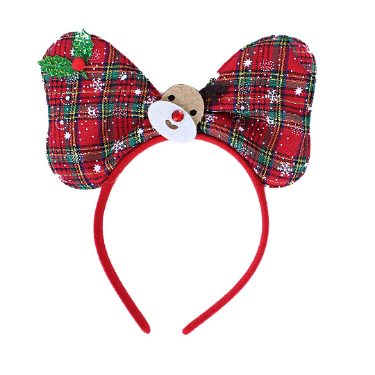 Rappa Vánoční čelenka motýlek se sobem