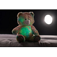 Teddies Snílek medvěd duhový plyš 40cm na baterie se světlem se zvukem v sáčku