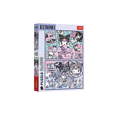 Puzzle 2v1 Neplechy s Kuromi 2x200 dílků 41x27,5cm v krabici 26x34x4,5cm