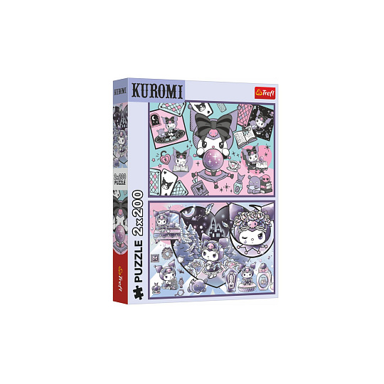Puzzle 2v1 Neplechy s Kuromi 2x200 dílků 41x27,5cm v krabici 26x34x4,5cm Puzzle 2v1 Neplechy s Kuromi 2x200 dílků 41x27,5cm v krabici 26x34x4,5cm