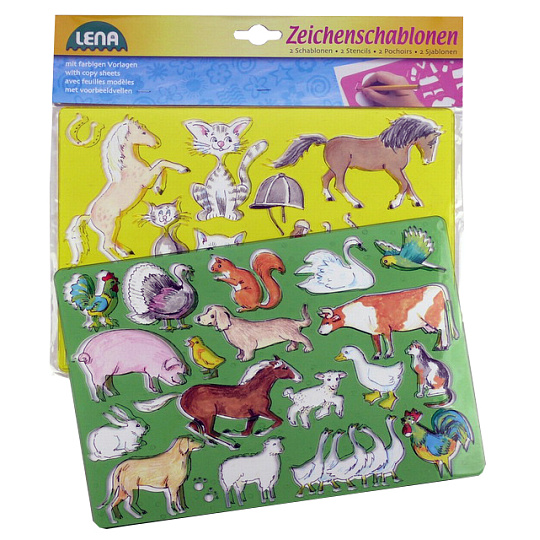 Lena Kreslící šablony ( koně, kočky)