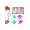 Teddies Kaňka hmota natahovací antistresová silikonová 4 barvy na kartě 13x15cm