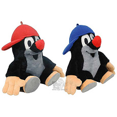 Moravská Ústředna Brno Krtek střední 30cm s kšiltovkou plyšový