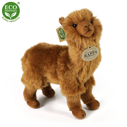 Rappa Plyšová lama hnědá 23 cm ECO-FRIENDLY