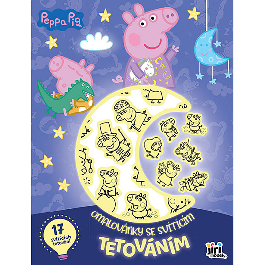 Jiri Models Omalovánky se svítícím tetováním Prasátko Peppa Jiri Models Omalovánky se svítícím tetováním Prasátko Peppa