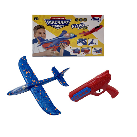 Sporto Mac Toys SPORTO Vystřelovací pěnové letadlo se světlem