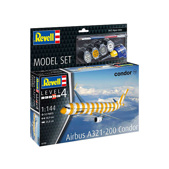 Revell ModelSet letadlo 63788 - Airbus A321-200 "Condor" (1:144) Revell ModelSet letadlo 63788 - Airbus A321-200 "Condor" (1:144)