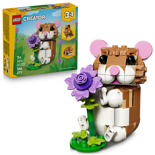 LEGO Creator 31376 Roztomilý křeček s květinou