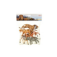 Teddies Zvířata safari plast 11-15cm 5ks v sáčku