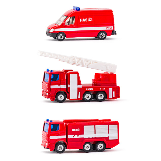 SIKU česká verze - set hasičská sada 3 aut