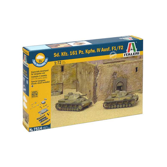 Italeri Fast Assembly tanky 7514 - Sd.Kfz.161 Pz.Kpfw.IV Ausf. F1/F2 (1:72)