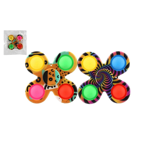 Spinner bubble pops plast 8cm mix barev v sáčku