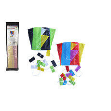 Drak létající nylon 60x45cm barevný v sáčku 10x40cm Drak létající nylon 60x45cm barevný v sáčku 10x40cm