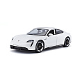 Bburago - Auta HOBBY, Porsche Taycan Turbo S, bílá, 1:24