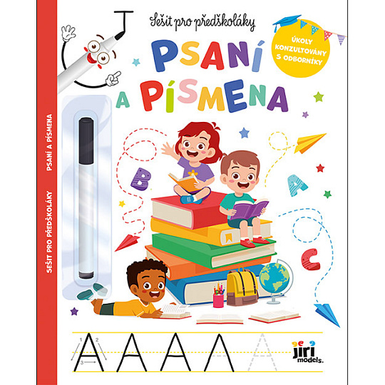 Jiri Models Sešit pro předškoláky Psaní a písmena