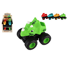 Teddies Auto terénní Off-Road dinosaurus 9,5x11cm na setrvačník 4 druhy 8ks v boxu Teddies Auto terénní Off-Road dinosaurus 9,5x11cm na setrvačník 4 druhy 8ks v boxu