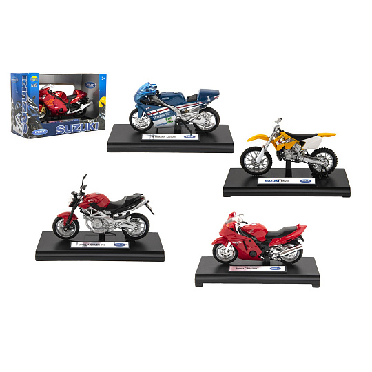 Dromader Motorka Welly kov 11cm 1:18 asst v krabičce