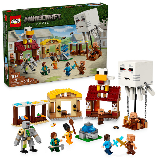 LEGO Minecraft 21273 Balón v podobě ďasa a útok na vesnici