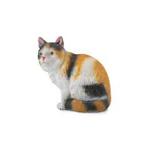 Collecta Mac Toys COLLECTA 3-barevná domácí kočka - sedící