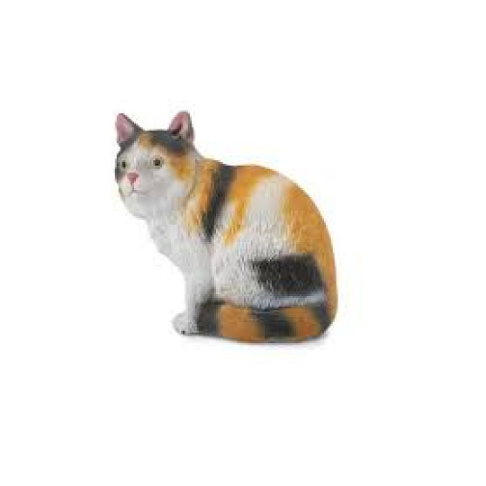 Collecta Mac Toys COLLECTA 3-barevná domácí kočka - sedící