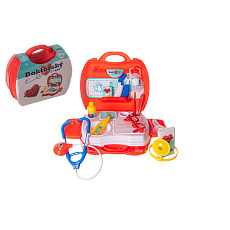 Teddies Sada doktor/lékař plast v plastovém kufříku 24x22x9cm v sáčku