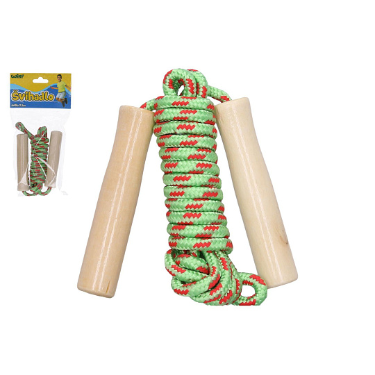 Wiky Švihadlo 250cm s dřevěnou rukojetí na kartě Wiky Švihadlo 250cm s dřevěnou rukojetí na kartě